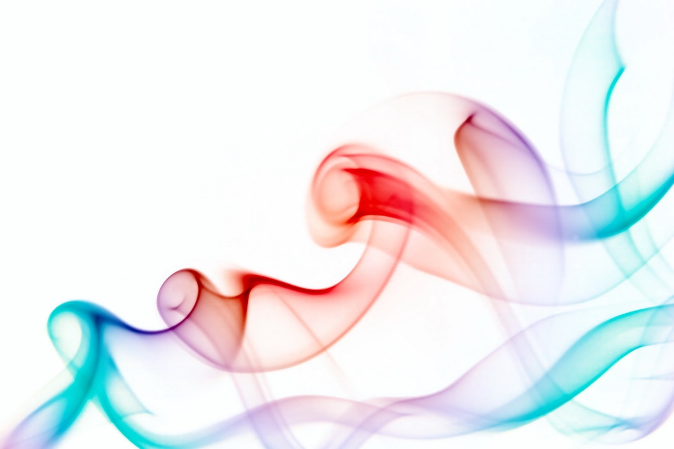 Swirly Abstract Smoke in Multicolor