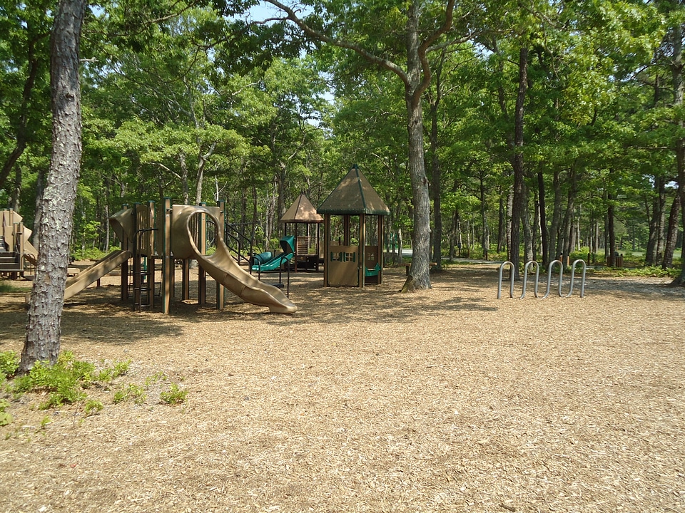 Playground with slide