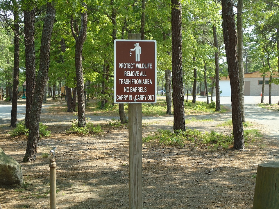Wildlife Sign at Park