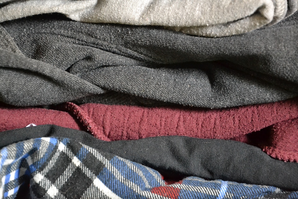 Clothes material arranged