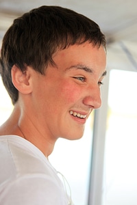 Boy smiling photo