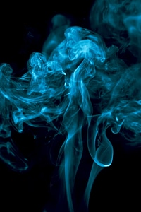 Blue abstract smoke