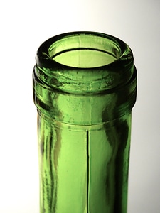 Opening transparent glass green