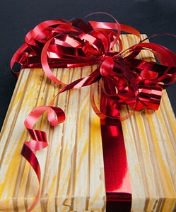 Gift with ribbon photo