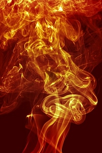 Abstract swirly red smoke photo