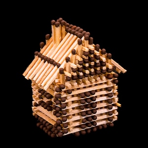 house from matches photo