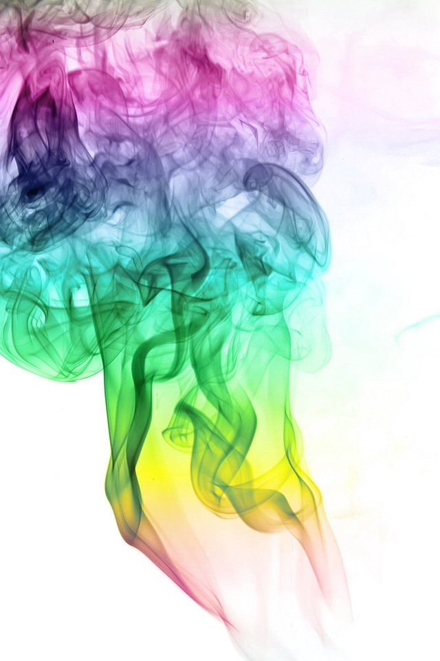Smoke on white