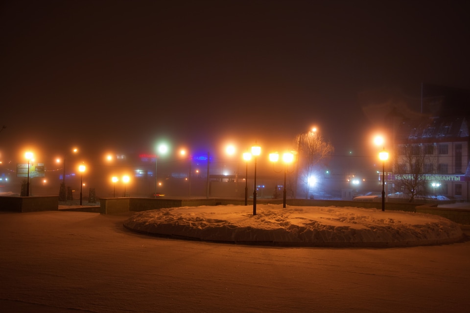 Winter night photo