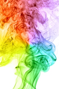 Colored smoke photo