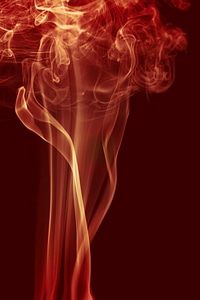 Red abstract swirly smoke photo