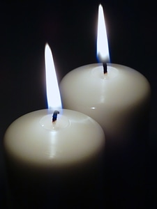 Candle flame light dark photo