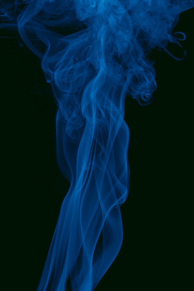 Dark blue smoke background photo