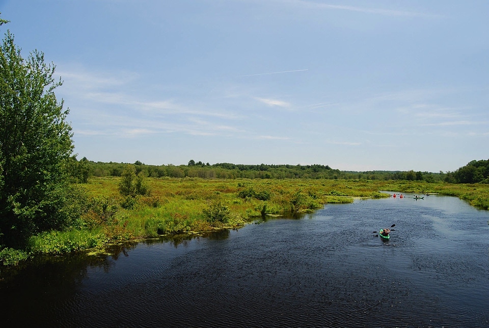 River kayakers kayak