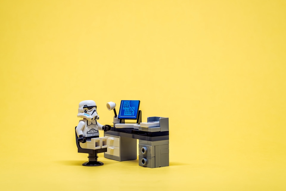 Stormtrooper at his workplace