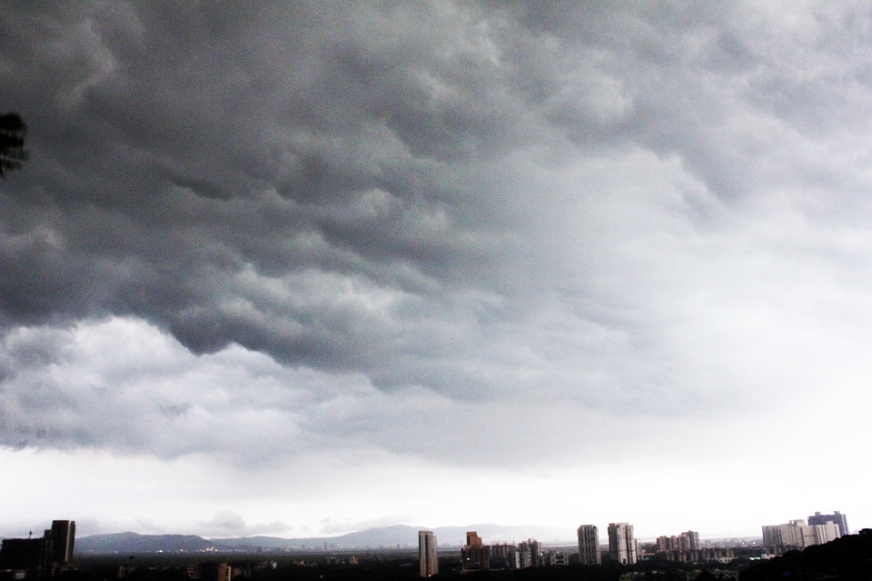 Dark Storm Clouds City