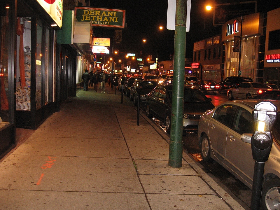 Cars Parked Along Street