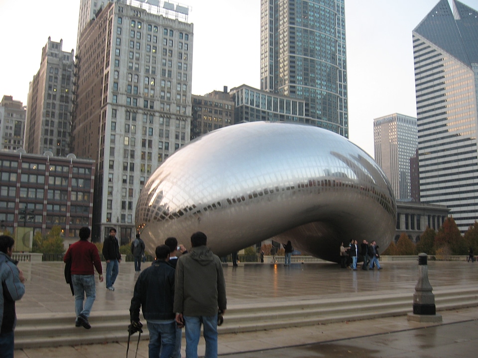 Cloud Gate Art Chicago Bean