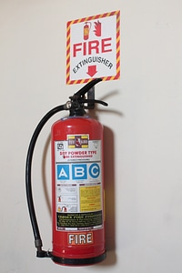 Fire Extinguisher Red photo