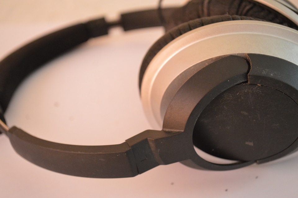 Old Headphones Worn Out