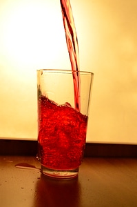 Red Liquid Glass Pour 4