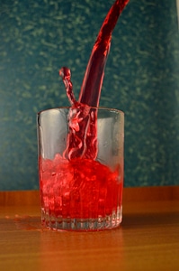 Red Liquid Glass Pour 2
