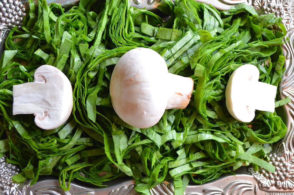 Spinach And Mushrooms