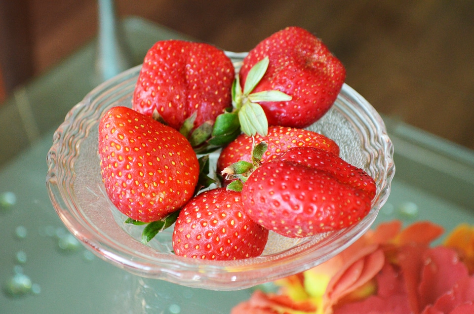 Strawberries In A Bowl