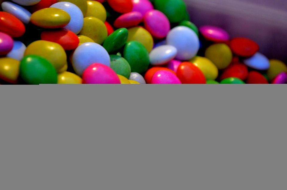 Chocolate Candies Colored