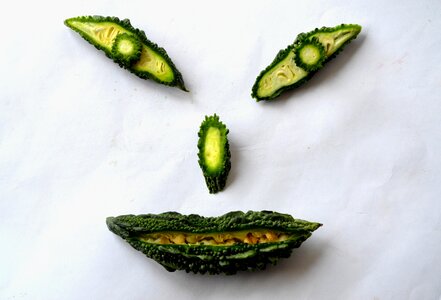 Smiley Made From Veggies