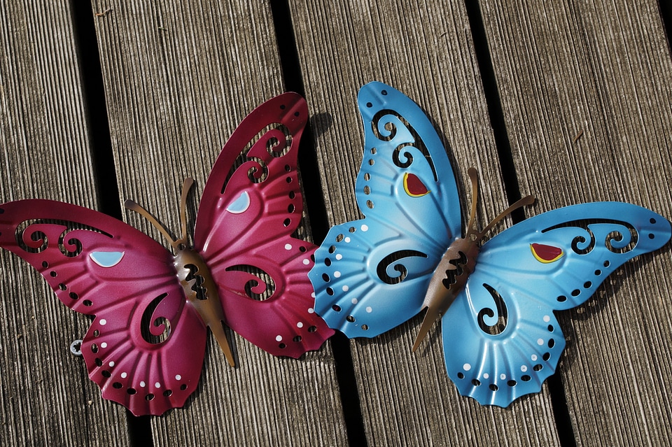 Colorful metal decoration