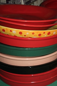 Colorful Trays Pots