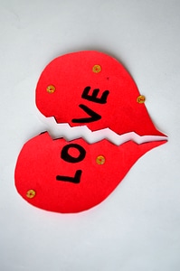 Broken Heart Cut Paper