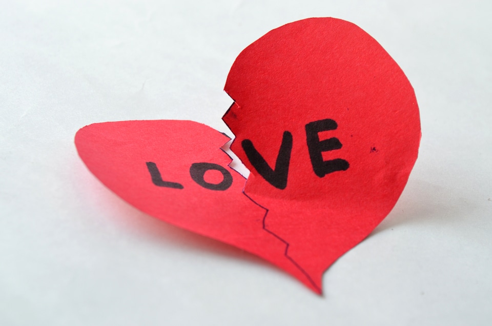 Love Heart Cut Breakup