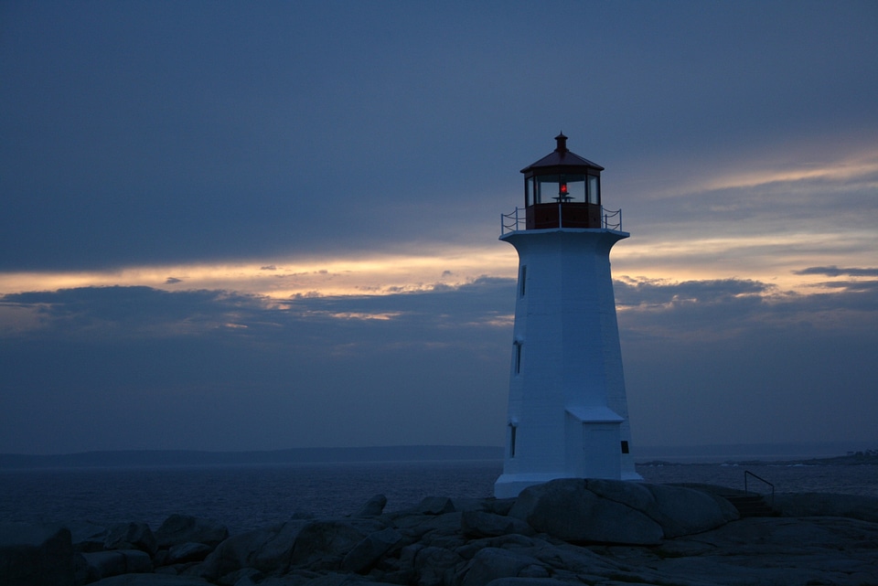 Lighthouse ocean sea