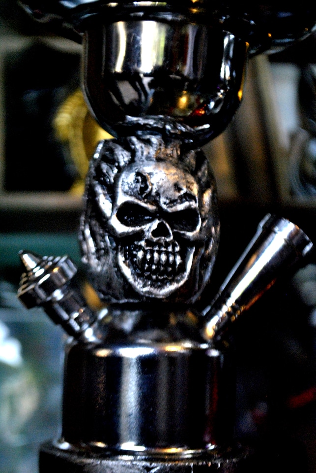 Skull On Metal Hookah
