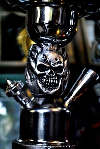 Skull On Metal Hookah