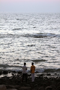 Two Friends Sea Shore