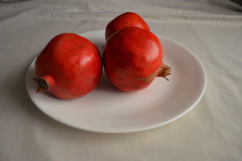 Pomegranates On A Dish