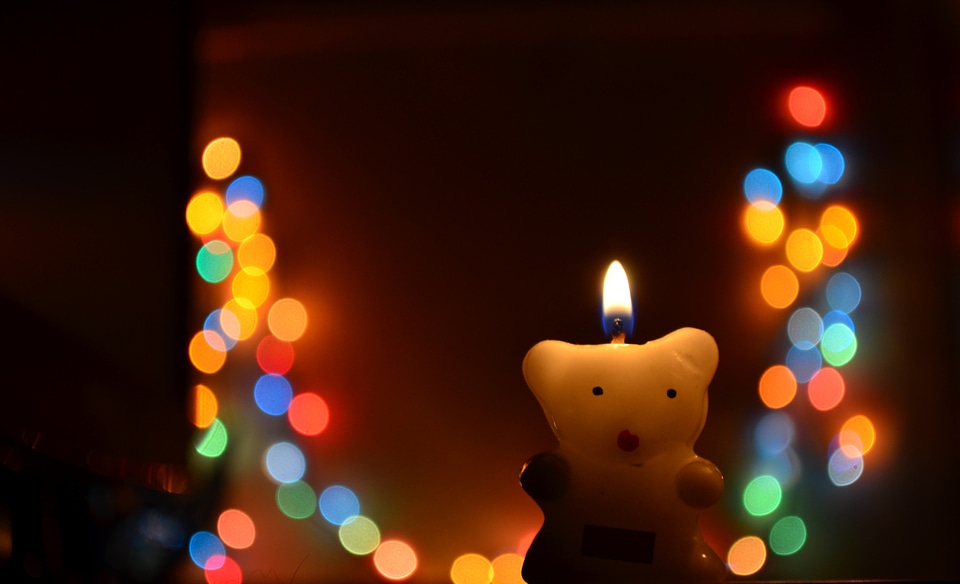Teddy Candle Bokeh