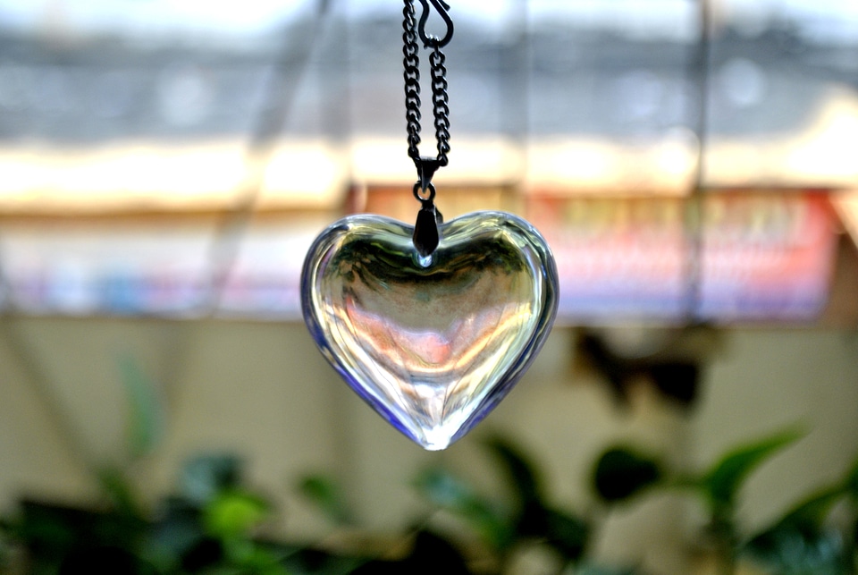 Glass Heart Pendant