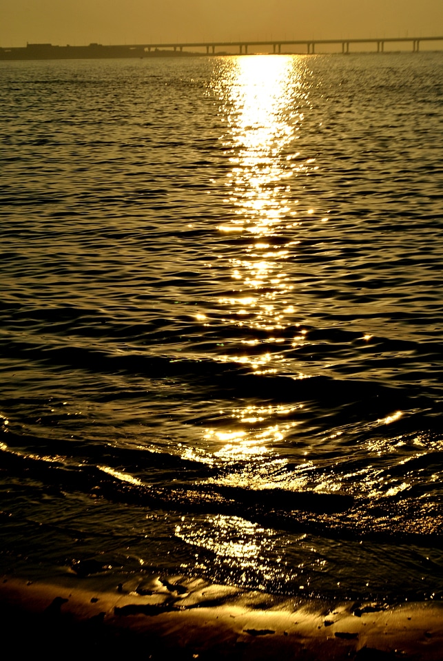 Sea Waves Sunset photo