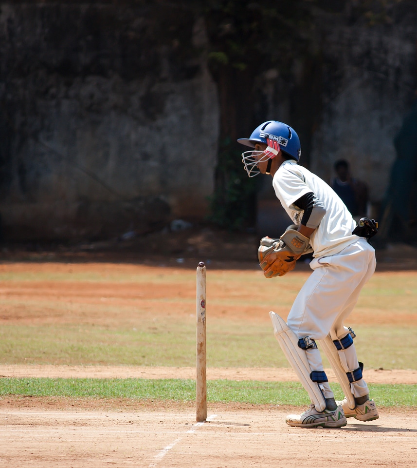 Wicket Keeper Cricket Action