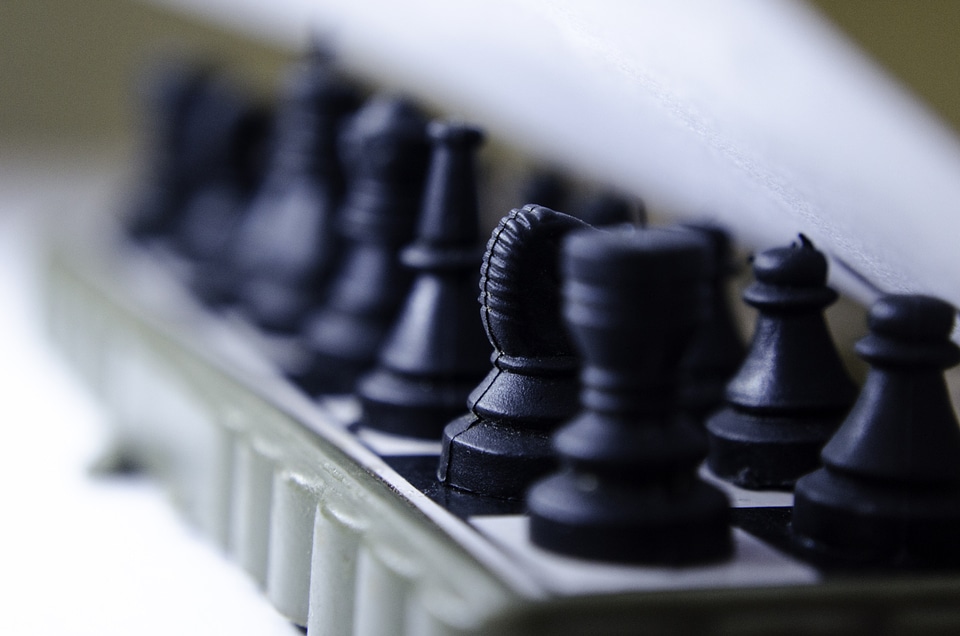 Chess Board Angle View