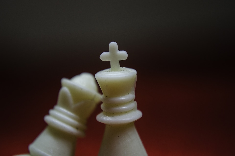 King Queen Chess White