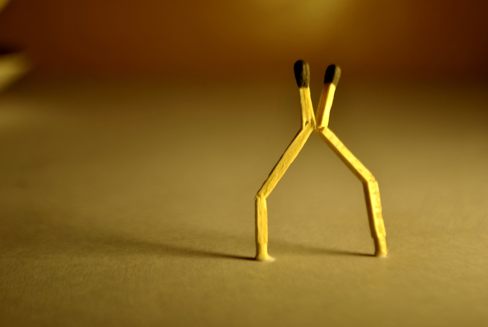 Matchstick Two People