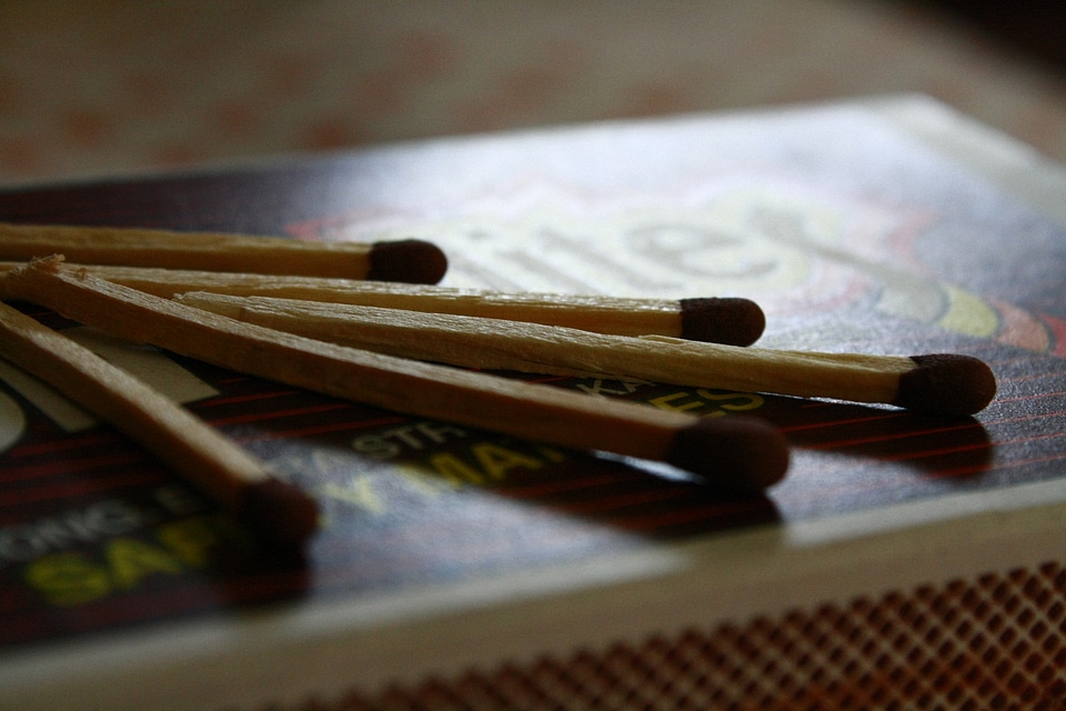 Matchsticks On Matchbox