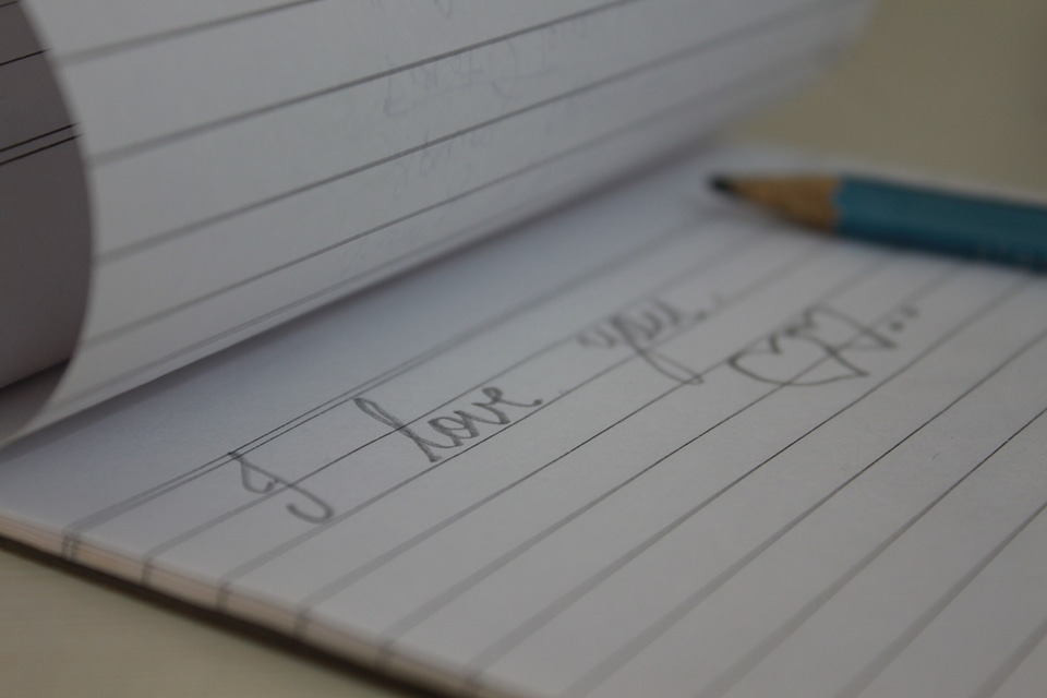 I Love You On Notebook
