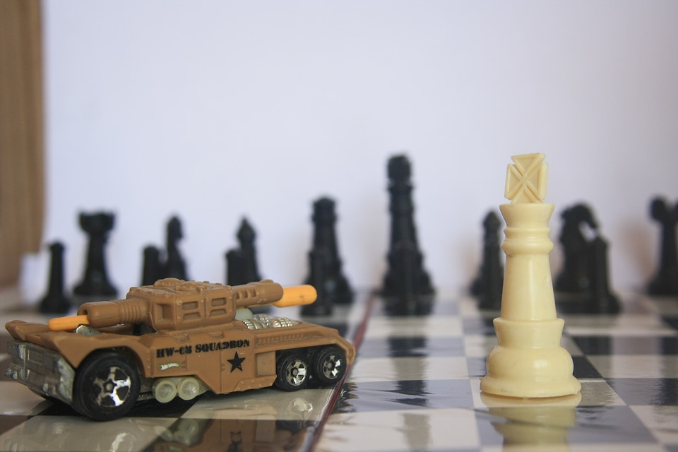 Toy Car In Chess Board