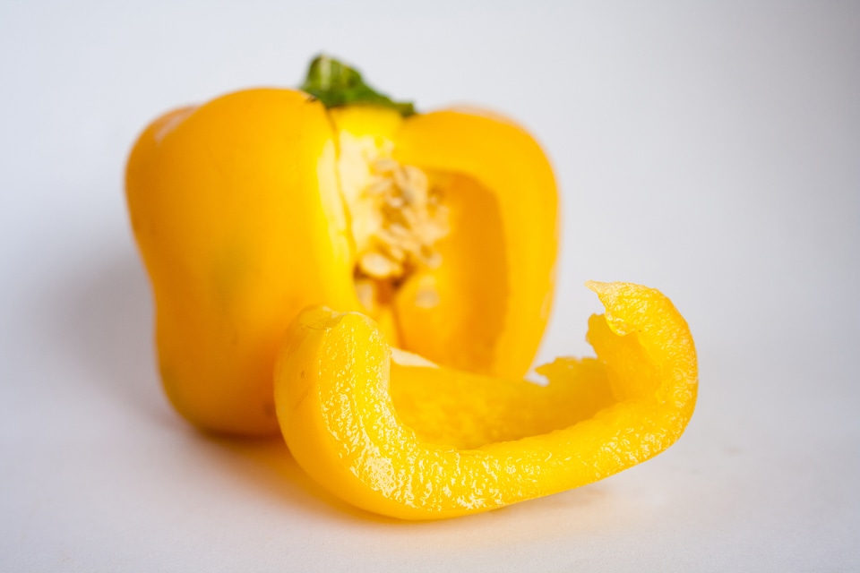 Cut Bell Pepper Yellow photo