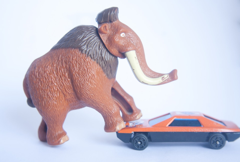 Mammoth Toy With Car